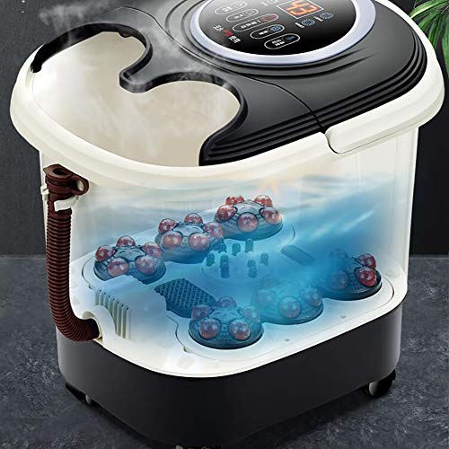 Hidromasaje De Pies Masajeador Con El Calor,automático Masajeador Spa Para Pies,pedicura Burbujas Vibración Detox Cubo Lavabo De Pie Pie De Atletas-a 34x39x25cm(13x15x10inch)
