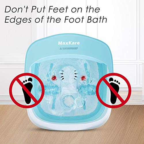 Hidromasajeador de pies, plegable, masaje con burbujas, vibraciones e infrarrojos, calentamiento del agua