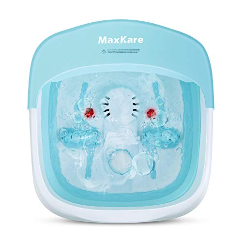 Hidromasajeador de pies, plegable, masaje con burbujas, vibraciones e infrarrojos, calentamiento del agua