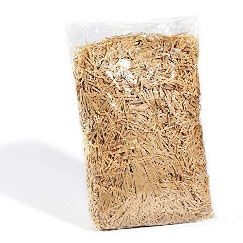 Hifot 100 gramos Artículos de fiesta de empaquetado de relleno de papel de Kraft de papel triturado - Caqui