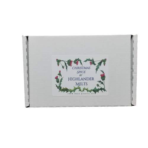 Highlander derrite cera perfumada, especias navideñas, corazones de cera casera, 100% soja natural, regalos perfectos para cumpleaños y día de San Valentín, larga duración, caja de 20 unidades.