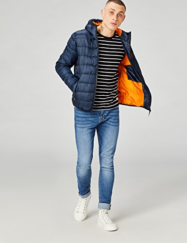 HIKARO Anorak con Capucha Hombre, Azul (Navy), 52 (Talla del fabricante: Large)