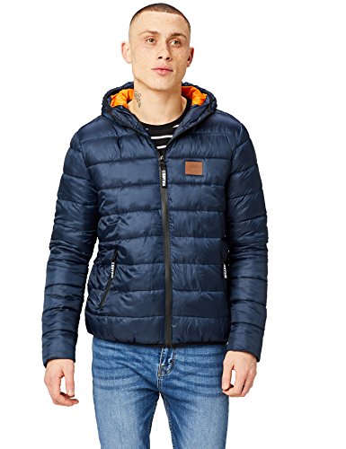 HIKARO Anorak con Capucha Hombre, Azul (Navy), 52 (Talla del fabricante: Large)
