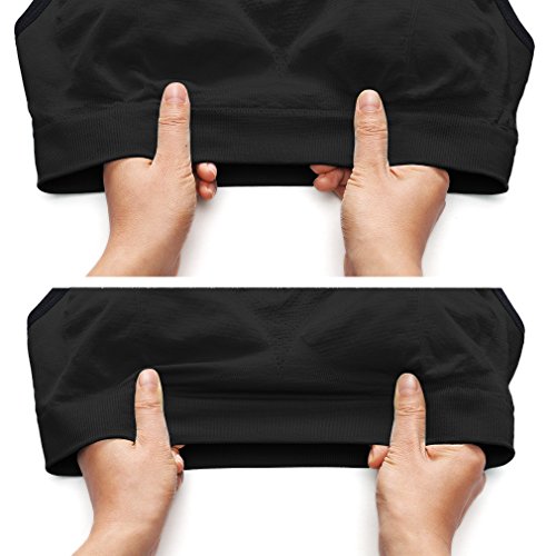 hikong Bra Sujetador Deportivo Sostén sin Aros de la Ropa Interior Mujer Chica para Deporte Fitness Yoga Gimnasio Correr 6 Colores