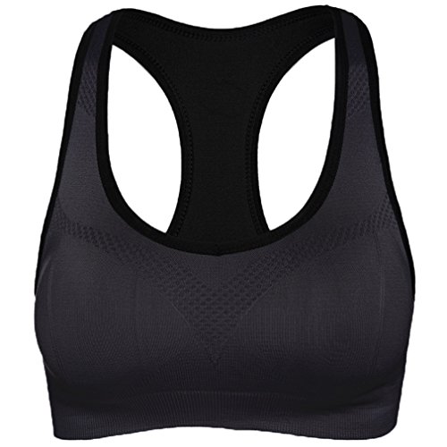 hikong Bra Sujetador Deportivo Sostén sin Aros de la Ropa Interior Mujer Chica para Deporte Fitness Yoga Gimnasio Correr 6 Colores