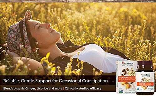 Himalaya ComfortCleanse con Achicoria, Jengibre y Regaliz para la limpieza de colon, la desintoxicación y la constipación ocasional - 500 mg, 60 cápsulas (Comfort Cleanse (For Digestion))