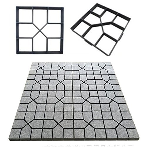 Hinmay Crazy - Molde para hacer cucurachas – Crazy Paving Maker – Crea un hermoso camino para tu jardín. 40 x 40 cm