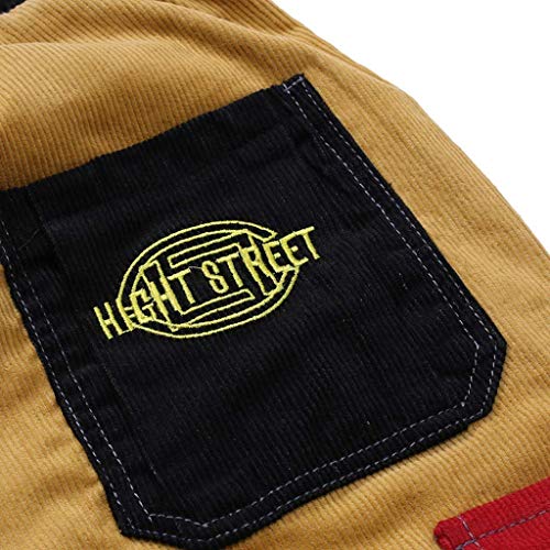 Hip Hop Old School Casual Jeans Hombre Modernas Pantalones para Pantalones De Fitness Trabajo Contraste De Color Empalme De La Vendimia Hombre Pantalones Deportivos Pantalones De Carga Pantalones