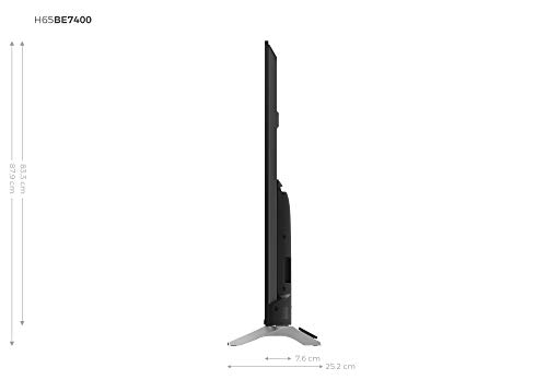 Hisense H65B7500 - TV 65' 4K Ultra HD Smart TV con Alexa Integrada, 3 HDMI, 2 USB, Salida óptica, WiFi n, Bluetooth, HDR Dolby Vision, Audio DTS, Procesador Quad Core, Smart TV VIDAA U 3.0 con IA