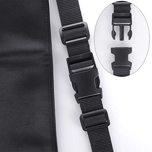 Hivexagon Cinta Organizadora de Brochas para Maquillaje Profesional, Delantal de Brochas de Maquillaje Organizador con Bolsillos de Cremallera BT053