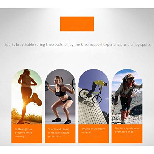 HiXB 1X Rodillera Apoyo de Rodilla para Hombres Mujeres Correr Baloncesto Ciclismo Caminar Kneepad contra la rehabilitación de Lesiones Deportivas Curación Natural,Left