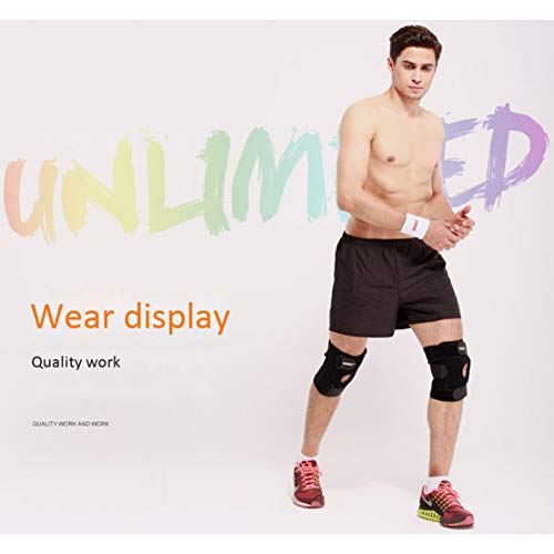 HiXB 1X Rodillera Apoyo de Rodilla para Hombres Mujeres Correr Baloncesto Ciclismo Caminar Kneepad contra la rehabilitación de Lesiones Deportivas Curación Natural,Left
