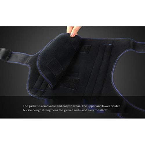 HiXB Apoyo de Rodilla -1X Rodillera estabilizada Ayuda de recuperación para la Artritis Menisco Recuperación del Dolor Gimnasio Deportes Baloncesto Correr Esquiar,Blue,Right