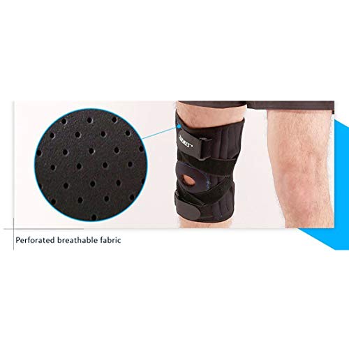 HiXB Rodillera 1X Rodillera Apoyo Individual Mujeres Hombres Ayuda para la recuperación de los esguinces de traumatismo Deportivo Artritis ACL Menisco Lágrimas,L