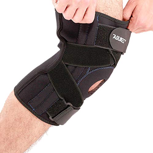 HiXB Rodillera 1X Rodillera Apoyo Individual Mujeres Hombres Ayuda para la recuperación de los esguinces de traumatismo Deportivo Artritis ACL Menisco Lágrimas,L