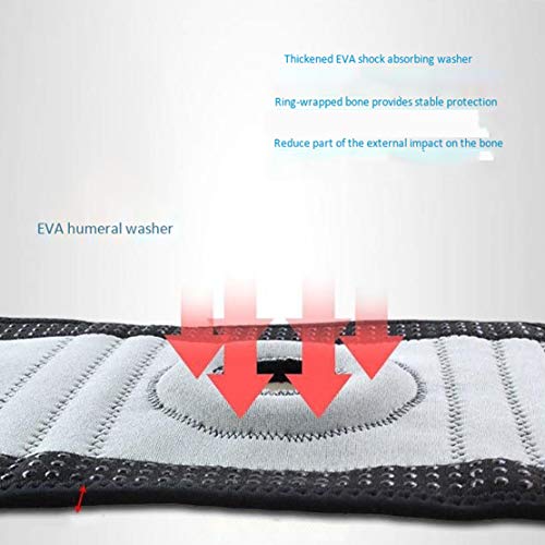 HiXB Rodillera 1X Rodillera para la Rodilla Curación Natural para la Artritis LCA y lágrimas de menisco Mejor Soporte para Rodilleras para Correr Caminar Ciclismo Baloncesto,Black,Left