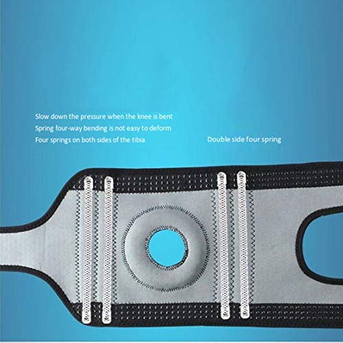 HiXB Rodillera 1X Rodillera para la Rodilla Curación Natural para la Artritis LCA y lágrimas de menisco Mejor Soporte para Rodilleras para Correr Caminar Ciclismo Baloncesto,Black,Left