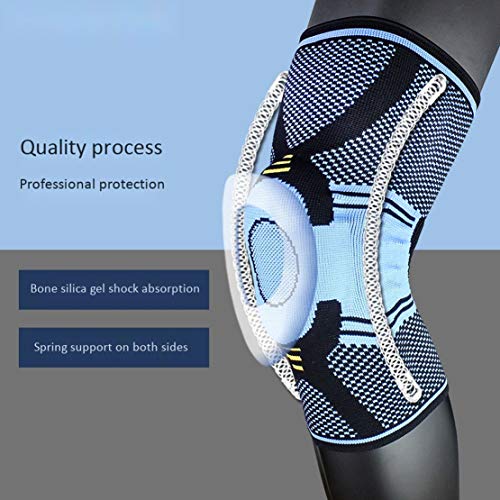 HiXB Rodillera Rodillera Rodilleras Individuales Soporte estabilizador Ajustable para torceduras agudas Daño de ligamento Ayuda de recuperación,M