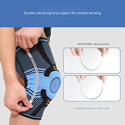 HiXB Rodillera Rodillera Rodilleras Individuales Soporte estabilizador Ajustable para torceduras agudas Daño de ligamento Ayuda de recuperación,M