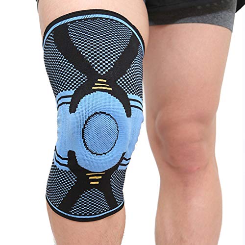 HiXB Rodillera Rodillera Rodilleras Individuales Soporte estabilizador Ajustable para torceduras agudas Daño de ligamento Ayuda de recuperación,M