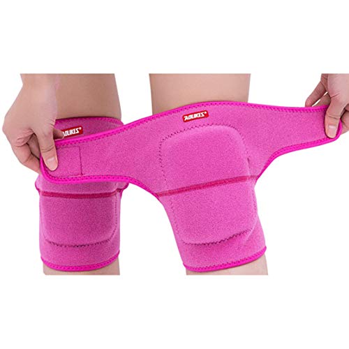 HiXB Soporte de Rodilla - Rodillera estabilizada Curación Natural para la Artritis Menisco Recuperación del Dolor Gimnasio Deportes Baloncesto Correr Esquiar 1 par,Pink