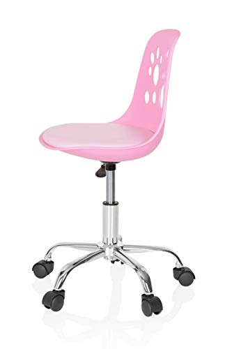 hjh OFFICE 742004 Silla para niños Fancy I Rosa Silla giratoria Infantil Ajustable