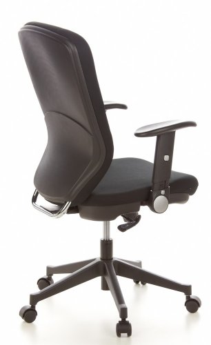 hjh OFFICE Traffic 30 Silla de Oficina, Tela, Negro, 48.0x58.0x117.0 cm