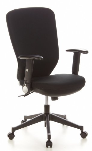 hjh OFFICE Traffic 30 Silla de Oficina, Tela, Negro, 48.0x58.0x117.0 cm