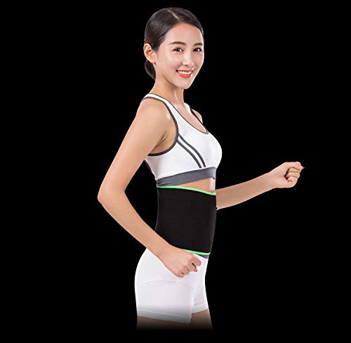 HJJDM Entrenador de Cintura, pérdida de Peso Cinturón Deportivo para Hombres Cinturones de Yoga para Mujer Cinturones reductores de Grasa para Adelgazar-Black_L