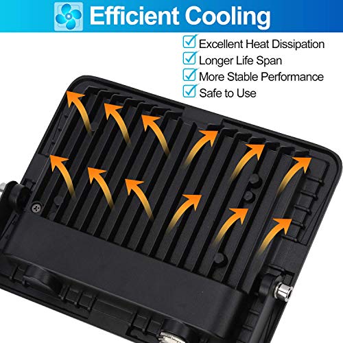 HJTLK Luces de Seguridad con Sensor de Movimiento, 5 Paquetes de reflectores de Radar LED de 20 w, luz Exterior con Sensor de 2000 lúmenes superbrillante, IP66 Impermeable