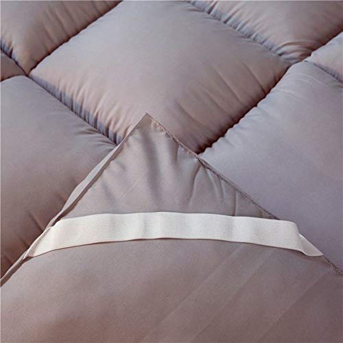 HM&DX Plegable Colchón Suelo Tatami, Grueso Acolchado Suave Antiescaras Colchón futon Dormir Mat para Dormitorio Alcoba -Gris 90x200cm(35x79inch)