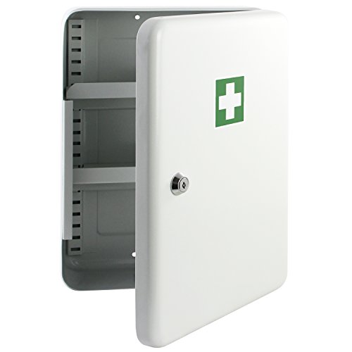 HMF 10732-07 Armario de Las Medicinas, Botiquin, Primeros Auxilios 32 x 23 x 9,5 cm