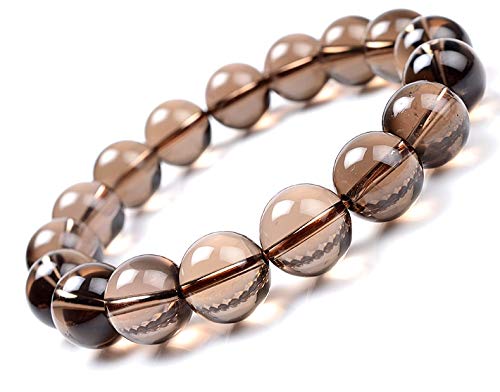 HMKLN Natural Smoky Crystal Beaded Strand Pulsera Hombres Mujeres Parejas Pulseras Moda Energía Estiramiento Hecho A Mano Yoga