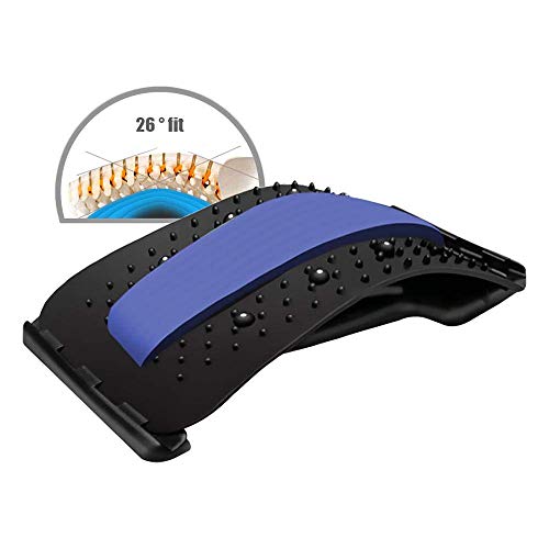 HnF Camilla de Espalda, Dispositivo de Soporte Lumbar, Alivio del Dolor Ajustable, Masajeador de Espalda, Dispositivo de corrección de Postura, Tratamiento de Estiramiento para escoliosis herniada