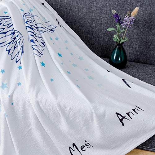 Hocaies Manta Bebe Manta Mensual Hito De Para Bebé Manta Bebe Personalizada Para Franela Adecuado para Regalos Originales para Bebes Recien Nacidos y Registros de Crecimiento Mensual.(100 * 100cm)