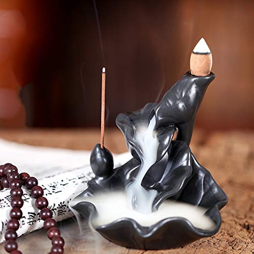 Hogar Porta-inciensos Reflujo cerámica quemador de incienso Lotus Ver Tabaco Incienso decoración del hogar de la hornilla de incienso quemador de incienso Reflujo la decoración del hogar Oficina Porta