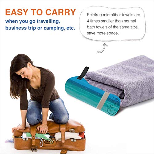 Hogar y Cocina Baño Textiles de baño Toallas Toallas de Playa Quick Dry Beach Towel Dogs in Various States Sad Happy Cool Excited Dog Bone Dotted Mug Caricature Style Microfiber-Sand Free-Lightweight