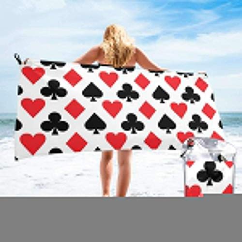 Hogar y cocina Baño Textiles de baño Toallas Toallas de playa Quick Dry Beach Towel Scenery of Poppy Flower Garden On Valley with Horizon Fairy Clouds at Sunset Paint Microfiber-Sand Free-Lightweight