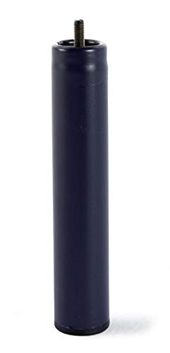 HOGAR24 ES Base tapizada con Tejido 3D Negro y válvulas de transpiración + 6 Patas de Metal Roscadas de 32cm-150x190cm
