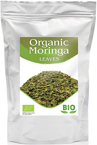 Hojas de Moringa Orgánica | Té de Hierbas Suelto | Bien Tamizado | Rica en Proteínas | Egipcio | 500G