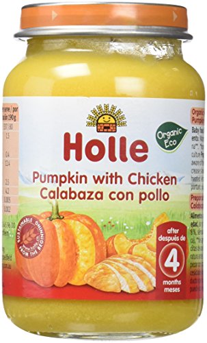 Holle Potito de Calabaza con Pollo (+6 meses) - Paquete de 6 x 190 gr - Total: 1140 gr