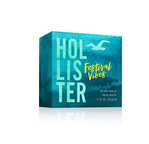 Hollister Festival Vibes 50ml eau de toilette Hombres - Eau de toilette (Hombres, 50 ml, Piña, Pineapple, Birch leaves, Jengibre, Madera, Ámbar gris, Musgo de roble)