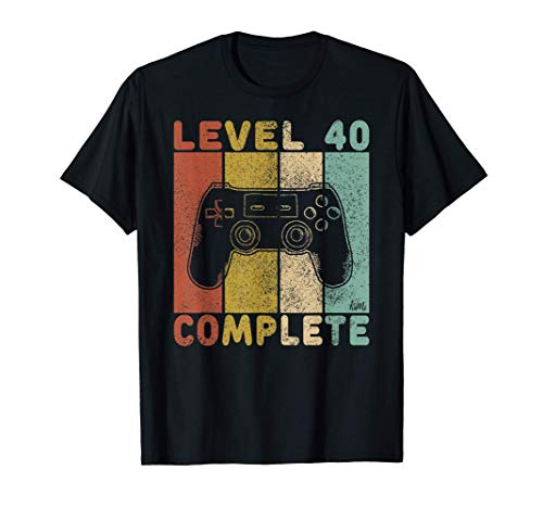 Hombre Camiseta Gamer 40 Cumpleaños Regalo Para Hombres 40 Años Camiseta