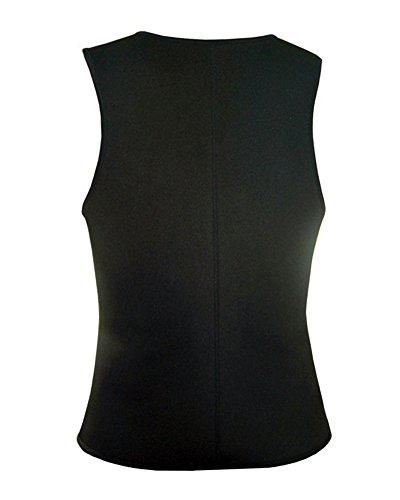 Hombres Camisetas Faja Reductora Adelgazante Compresion de Neopreno para Sudaracion Excesiva Entrenamiento Camisa Adelgazar Rápido con Quema Grasa Faja Deportiva Negro XL