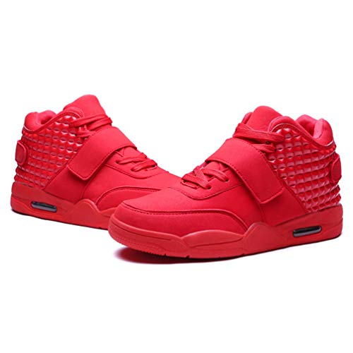 Hombres Zapatillas de Baloncesto al Aire Libre Zapatos de Aire cojín sólido cómodo Duradera Calzado Masculino Casual Zapatos