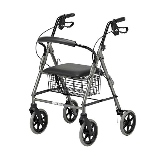 Homecraft Andador con frenos y 4 ruedas