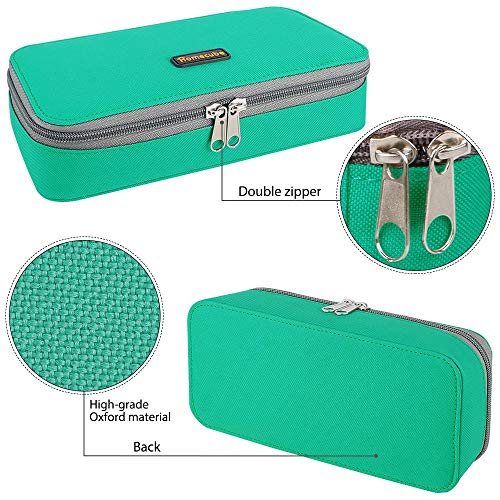 Homecube - Estuche para lápices, color verde verde