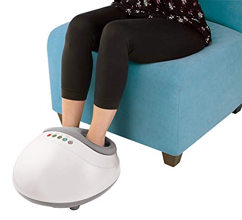 HoMedics FMS-350H-EU - Masajeador de pies Shiatsu + aire, calor infrarrojo, compresión, 3 intensidades
