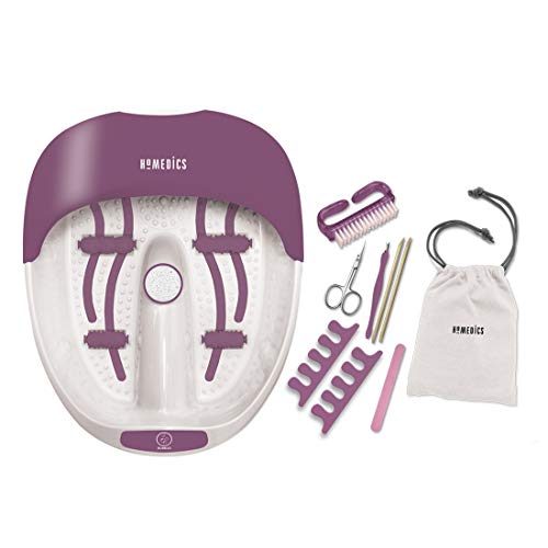 HoMedics FS-100DB Hydro-masajeador de la base con piedra pómez integrada y kit de pedicura