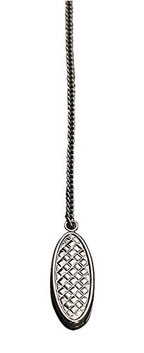 homiez servilleta Cadena, Cadena de servilletas, servilletero para el Cuello, Disponible en 2 Modelos Diferentes, Metal, Platino, 1 Unidad